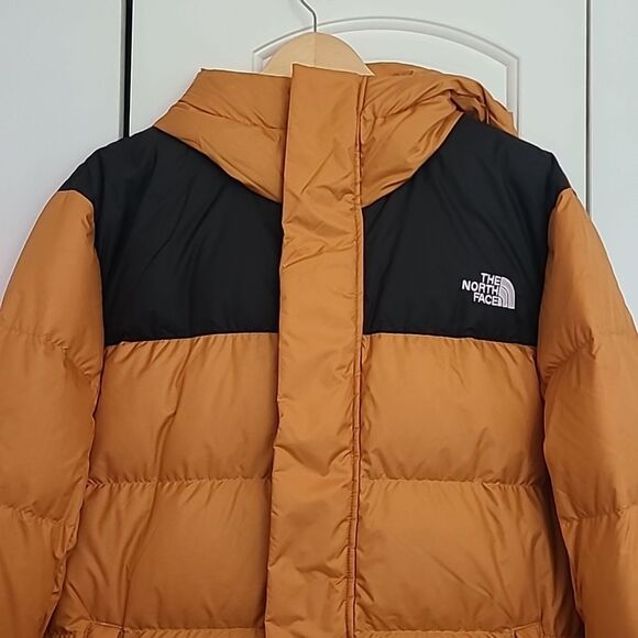 The North Face Hydrenalite Down Mid Parka Coat Jacket Topaz & Black Size XL - Picture 4 of 16